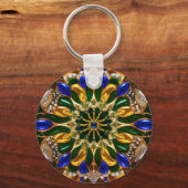 Schlüsselanhänger mit brasilianischem Farbdesign (Vorderseite)