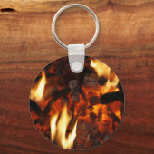Schlüsselanhänger mit brennendem Feuer (Vorderseite)