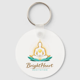 Schlüsselanhänger mit Brightheart Meditation Logo