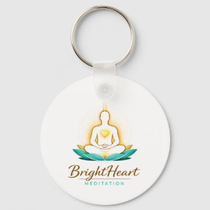 Schlüsselanhänger mit Brightheart Meditation Logo
