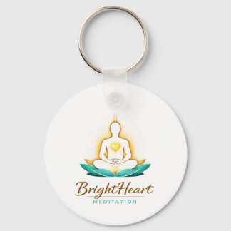 Schlüsselanhänger mit Brightheart Meditation Logo