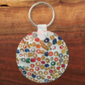 Schlüsselanhänger mit bunten Perlen (Rückseite)