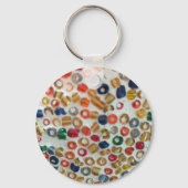 Schlüsselanhänger mit bunten Perlen (Rückseite)