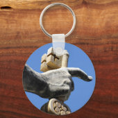 Schlüsselanhänger mit dem Schlüssel auf der Hand v (Vorderseite)