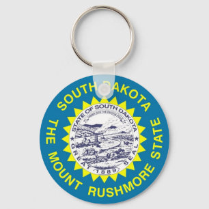 Schlüsselanhänger mit der Fahne des Staat South Da