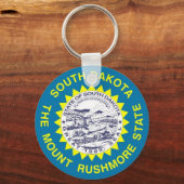 Schlüsselanhänger mit der Fahne des Staat South Da (Vorderseite)