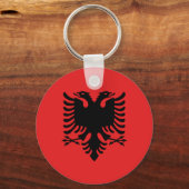 Schlüsselanhänger mit der Flagge Albaniens (Vorderseite)