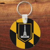 Schlüsselanhänger mit der Flagge Baltimore, Maryla (Vorderseite)