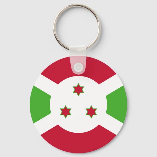 Schlüsselanhänger mit der Flagge Burundis (Vorderseite)