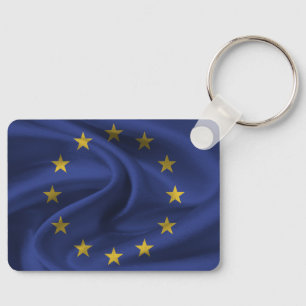 Schlüsselanhänger mit der Flagge der Europäischen