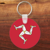 Schlüsselanhänger mit der Flagge der Insel Man, Ve (Vorderseite)