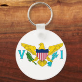 Schlüsselanhänger mit der Flagge der Jungfrauen -  (Vorderseite)
