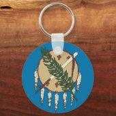 Schlüsselanhänger mit der Flagge des Staat Oklahom (Vorderseite)