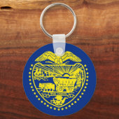 Schlüsselanhänger mit der Flagge des Staat Oregon (Vorderseite)