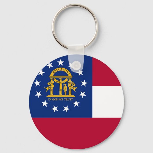 Schlüsselanhänger mit der Flagge Georgiens Staat (Vorderseite)