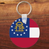 Schlüsselanhänger mit der Flagge Georgiens Staat (Vorderseite)