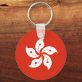 Schlüsselanhänger mit der Flagge Hongkongs, China (Vorderseite)