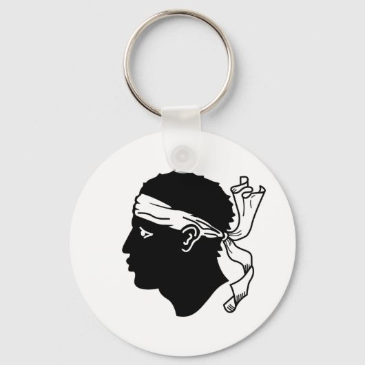 Schlüsselanhänger mit der Flagge Korsikas, Frankre (Vorderseite)