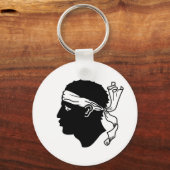 Schlüsselanhänger mit der Flagge Korsikas, Frankre (Vorderseite)