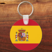 Schlüsselanhänger mit der Flagge Spaniens (Rückseite)