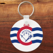 Schlüsselanhänger mit der Flagge von Cincinnati, O (Vorderseite)