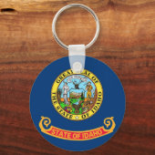 Schlüsselanhänger mit der Flagge von Idaho Staat (Vorderseite)