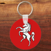 Schlüsselanhänger mit der Flagge von Kent, England (Rückseite)