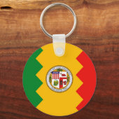 Schlüsselanhänger mit der Flagge von Los Angeles,  (Vorderseite)