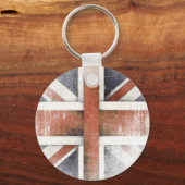Schlüsselanhänger mit der Vintagen britischen Flag (Vorderseite)