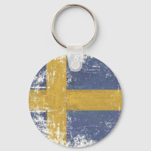 Schlüsselanhänger mit der Vintagen Flagge von Schw