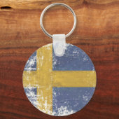 Schlüsselanhänger mit der Vintagen Flagge von Schw (Vorderseite)