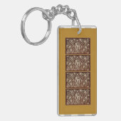 Schlüsselanhänger mit Design aus Papua-Neuguinea (Vorderseite links)