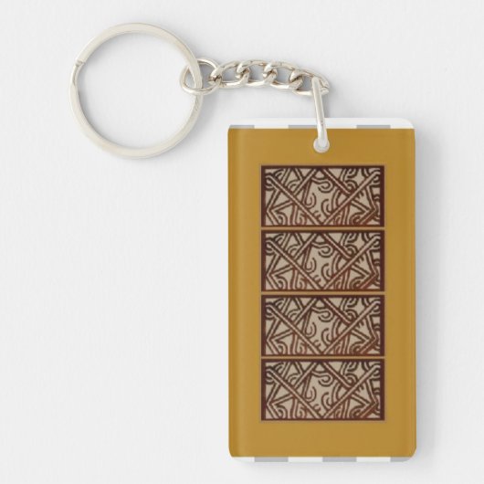 Schlüsselanhänger mit Design aus Papua-Neuguinea (Vorderseite)