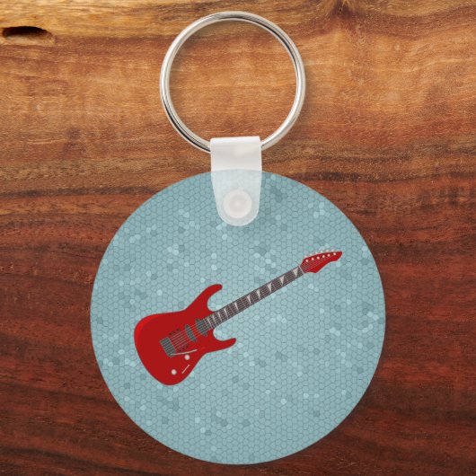 Schlüsselanhänger mit E-Gitarre (Vorderseite)