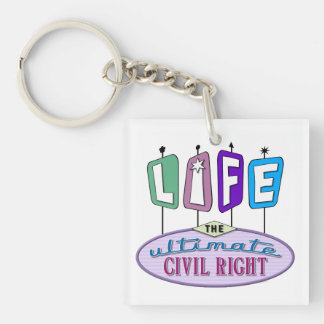Schlüsselanhänger mit einem pro-life-Design.