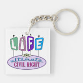 Schlüsselanhänger mit einem pro-life-Design. (Rückseite)