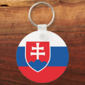 Schlüsselanhänger mit Flagge der Slowakei (Rückseite)