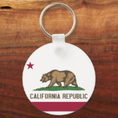 Schlüsselanhänger mit Flagge des kalifornischen St (Vorderseite)