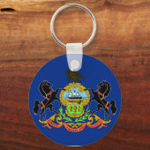 Schlüsselanhänger mit Flagge des Staat Pennsylvani (Vorderseite)