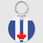 Schlüsselanhänger mit Flagge von Toronto, Kanada (Vorderseite)