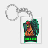 Schlüsselanhänger mit gefiltertem Rooster (Vorderseite links)