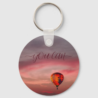 Schlüsselanhänger mit Heißluftballon in Flankenfar