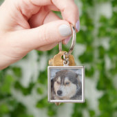 Schlüsselanhänger mit Husky (Hand)
