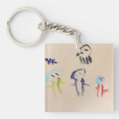 Schlüsselanhänger mit Kinderkunstwerken (Vorderseite)