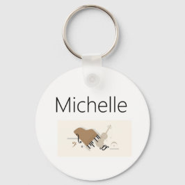 Schlüsselanhänger mit Klaviertasten für Kinder, Pi