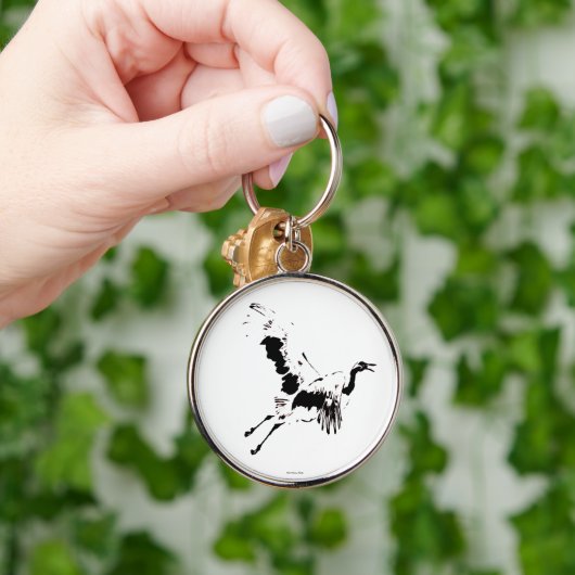 Schlüsselanhänger mit Kranfliege (Hand)