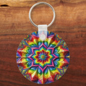 Schlüsselanhänger mit LGBTQ-Farbdesign (Rückseite)