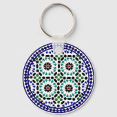Schlüsselanhänger mit marokkanischer Zellige-Kunst (Rückseite)
