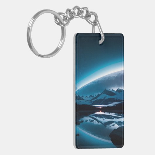 Schlüsselanhänger mit Nachthimmel (Vorderseite links)