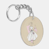 Schlüsselanhänger mit neutraler Bride-Fashion-Brid (Vorderseite links)